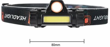 1PCS Oplaadbare COB LED-koplamp Sterke magnetische krachtige koplamp Super heldere waterdichte hoofdlamp voor buitenvissen