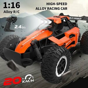 Nieuwe RC Auto 1:16 2WD met LED Licht 2.4G 20 KM/H Hoge Snelheid Off-Road Klimmen Afstandsbediening auto Speelgoed Cadeaus voor Jongens Meisjes Kinderen