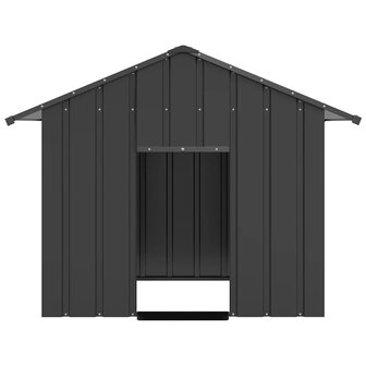 Hondenhok met dak 131x101x102 cm gegalvaniseerd staal