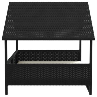 Hondenhok met kussen poly rattan