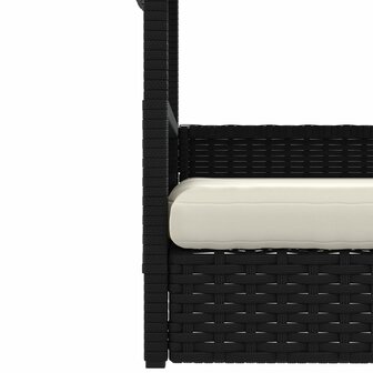 Hondenhok met kussen poly rattan
