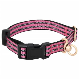 Hondentuigje met riem en halsband verstelbaar M roze