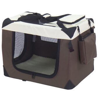 Hondendrager 50x34x36 cm nylon bruin