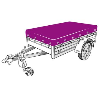 Aanhangwagennet 2x3 m HDPE groen