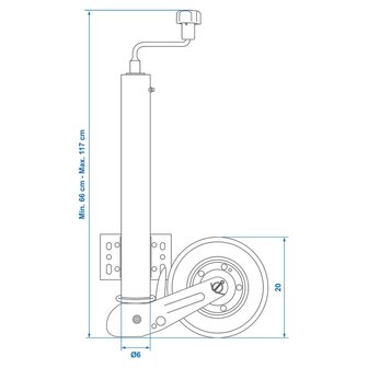 Neuswiel 60 mm rubberen band 20 x 6 cm 341505