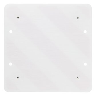 Waarschuwingsbord met reflectoren 50x50 cm kunststof 361228