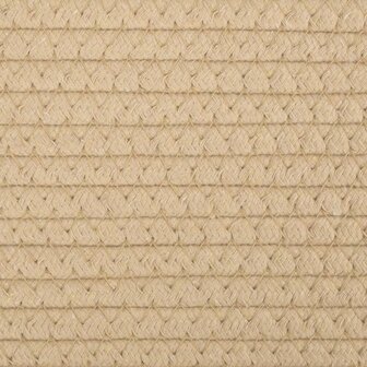 Opbergmanden 2 st &Oslash; 28x28 cm katoen beige en wit