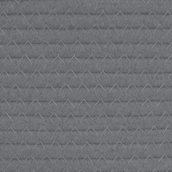 Opbergmand &Oslash; 40x35 cm katoen grijs en wit