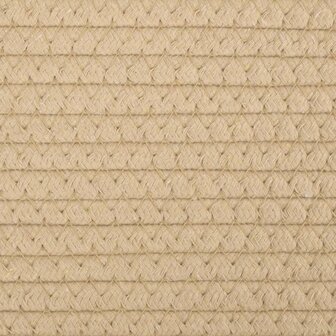 Opbergmanden 2 st &Oslash; 24x18 cm katoen beige en wit