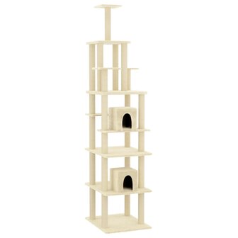 Kattenmeubel Met Sisal Krabpalen 216 Cm Kleurig Cr&egrave;me