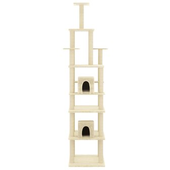 Kattenmeubel Met Sisal Krabpalen 216 Cm Kleurig Cr&egrave;me