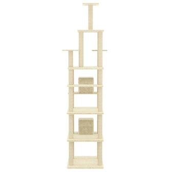 Kattenmeubel Met Sisal Krabpalen 216 Cm Kleurig Cr&egrave;me