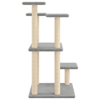 Krabpalen met platforms 98,5 cm lichtgrijs