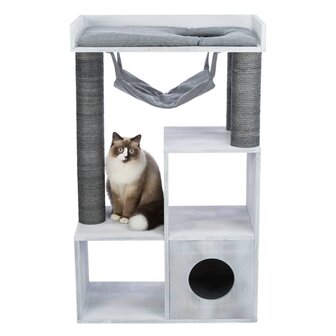 Kattenmeubel met een schap 72x38x110 cm grijs