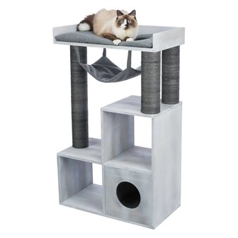 Kattenmeubel met een schap 72x38x110 cm grijs