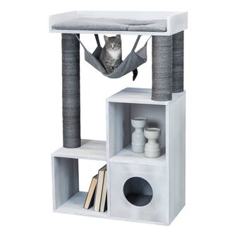Kattenmeubel met een schap 72x38x110 cm grijs
