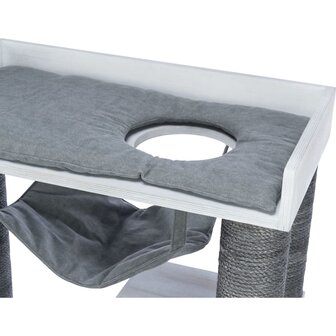 Kattenmeubel met een schap 72x38x110 cm grijs