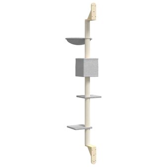 Kattenmeubel Wandgemonteerd Met Krabpaal 187 Cm
