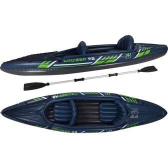 Kajak Cruiser X3 342x76x32 cm blauw en groen