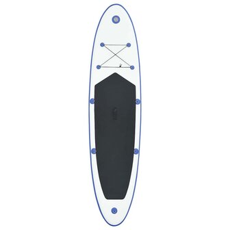 Stand Up Paddleboardset opblaasbaar blauw en wit