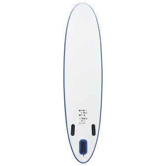 Stand-up paddleboard opblaasbaar blauw en wit