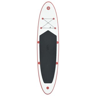 Stand Up Paddleboardset opblaasbaar rood en wit