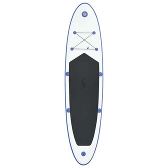 Stand Up Paddleboardset opblaasbaar blauw en wit