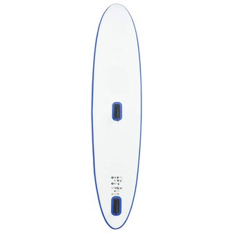 Stand-up paddleboard opblaasbaar met zeilset blauw en wit