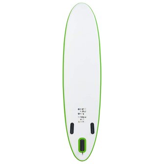 Stand-up paddleboard opblaasbaar groen en wit
