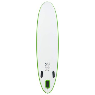 Stand Up Paddleboardset opblaasbaar groen en wit