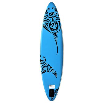 Stand Up Paddleboardset opblaasbaar 305x76x15 cm blauw