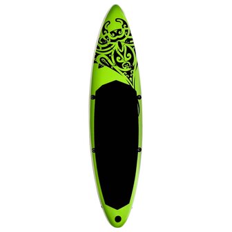 Stand Up Paddleboardset opblaasbaar 320x76x15 cm groen