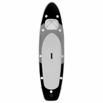 Stand Up Paddleboardset opblaasbaar 300x76x10 cm zwart