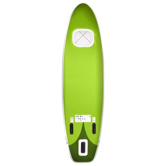 Stand Up Paddleboardset opblaasbaar 330x76x10 cm groen