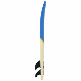 Surfplank 170 cm blauw en cr&egrave;me