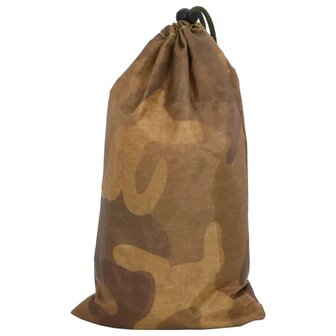 Camouflagenet met opbergzak 833x609 cm zandkleurig