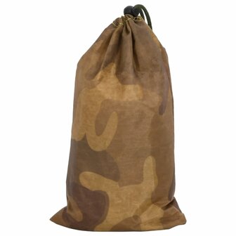 Camouflagenet met opbergzak 506x279 cm zandkleurig