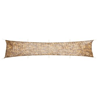 Camouflagenet met opbergzak 844x142 cm zandkleurig