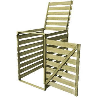 Containerberging enkel 240 L ge&iuml;mpregneerd hout