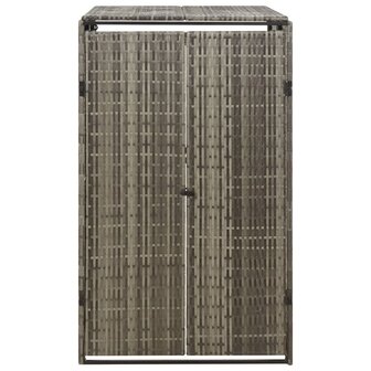 Containerberging enkel 70x80x117 cm poly rattan grijs
