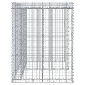 Schanskorf voor vuilnisbak 192x91x120 cm gegalvaniseerd ijzer