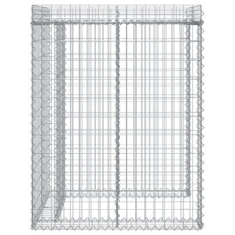 Schanskorf voor vuilnisbak 110x91x120 cm gegalvaniseerd ijzer