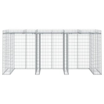 Schanskorf voor vuilnisbak 270x91x120 cm gegalvaniseerd ijzer