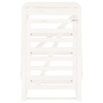 Containerberging 84x90x128,5 cm massief grenenhout wit