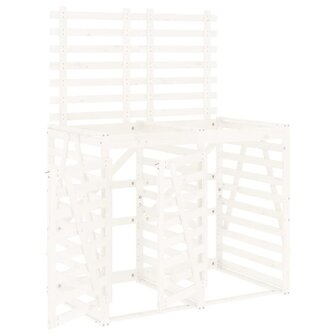 Containerberging dubbel massief grenenhout wit