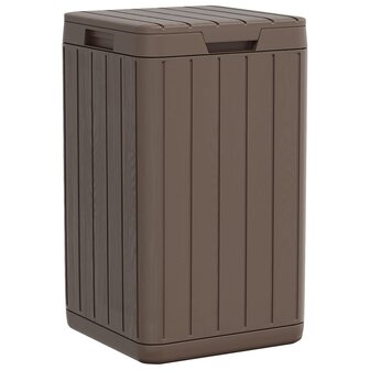 Tuinafvalbak 38x38x65 cm polypropeen bruin