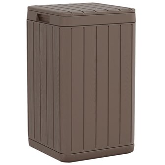 Tuinafvalbak 38x38x65 cm polypropeen bruin