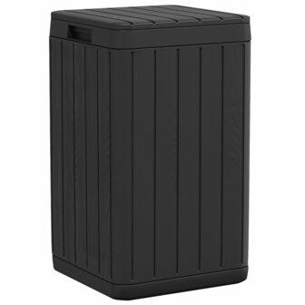 Tuinafvalbak 38x38x65 cm polypropeen antracietkleurig