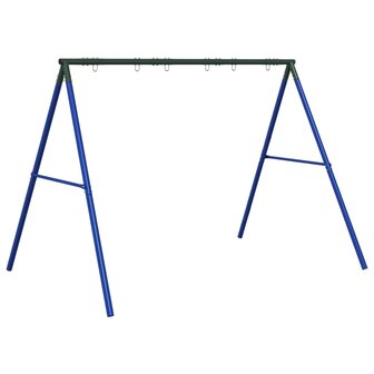 Schommelframe voor buiten met 6 ophanghaken staal blauw