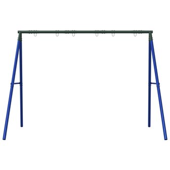Schommelframe voor buiten met 6 ophanghaken staal blauw